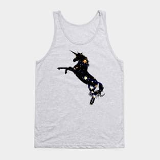 Black star unicorn pattern Tank Top